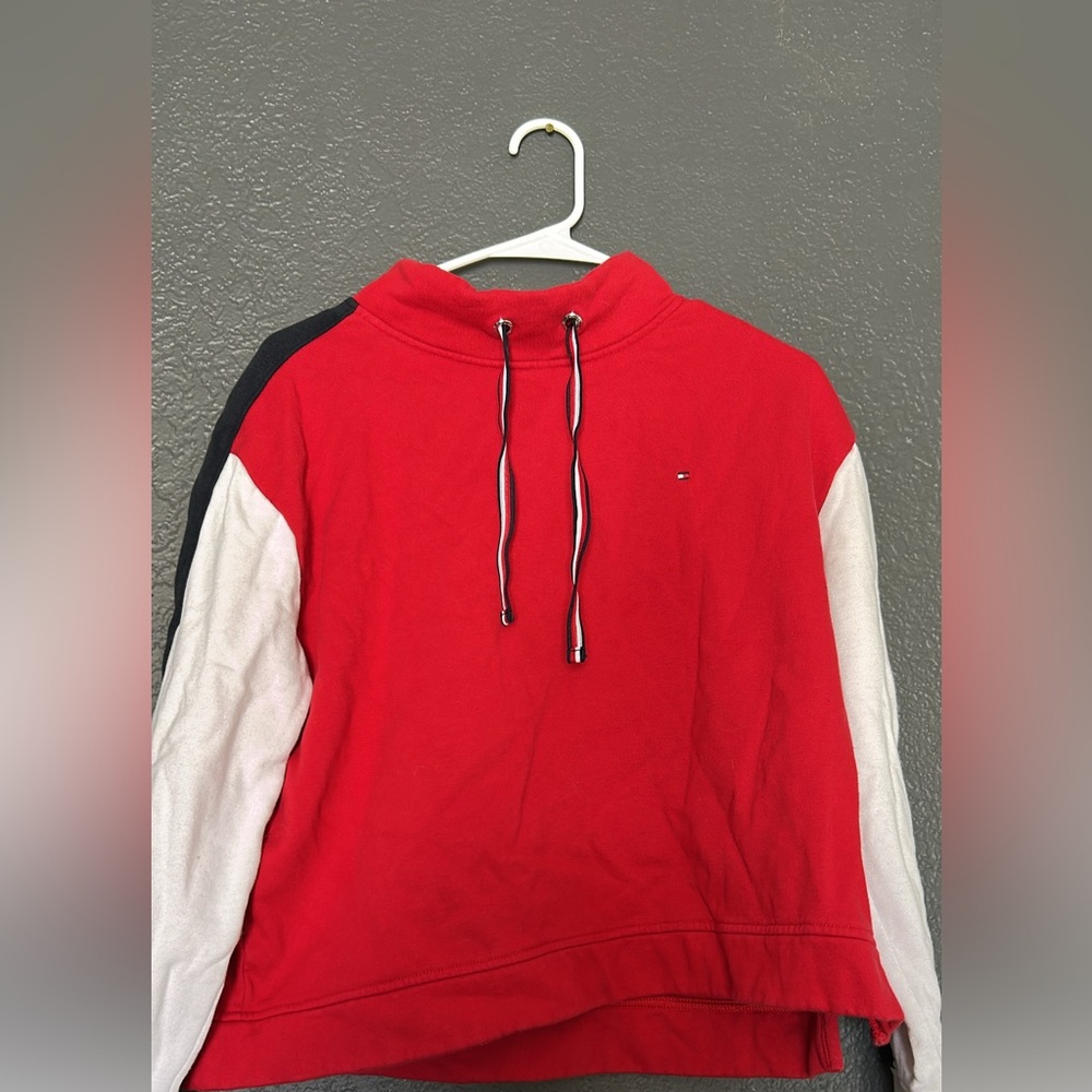 Red and White TH sweater